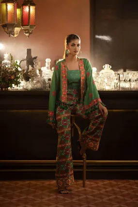 2 Piece Printed Cambric Suit with Lawn Dupatta