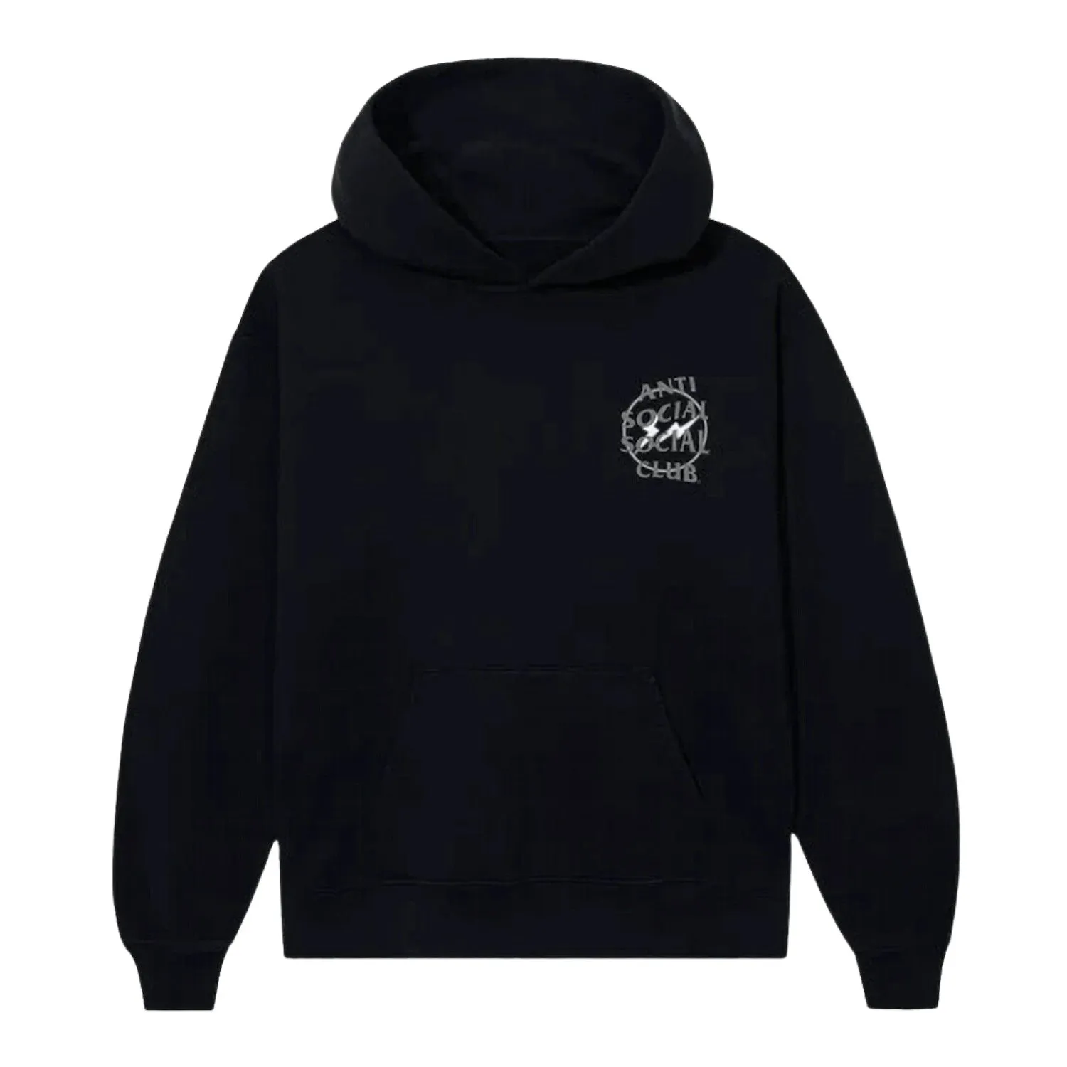 Anti Social Social Club X Fragment Design Half Tone Logo Hoodie Mens Style : Assc-fdhtlh