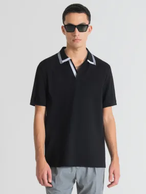 Antony Morato Black Regular Fit Polo T-Shirt