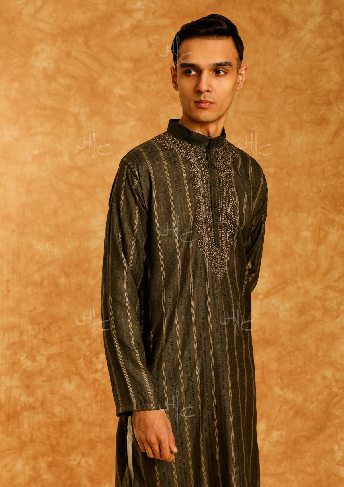 Asad Embroidered Rayon Straight Men's Kurta