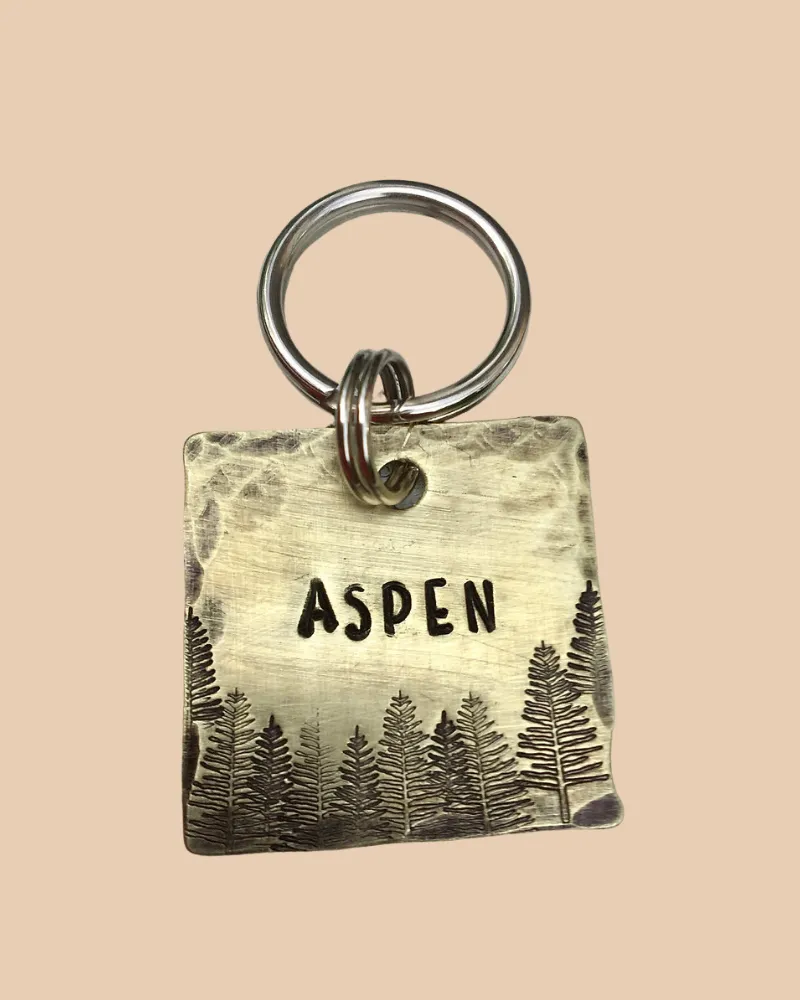 Aspen Custom Dog ID Tag (Custom/Drop-Ship) (Made in the USA)