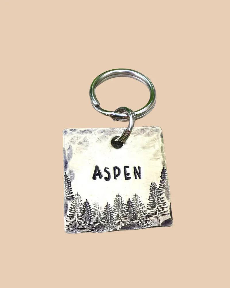 Aspen Custom Dog ID Tag (Custom/Drop-Ship) (Made in the USA)