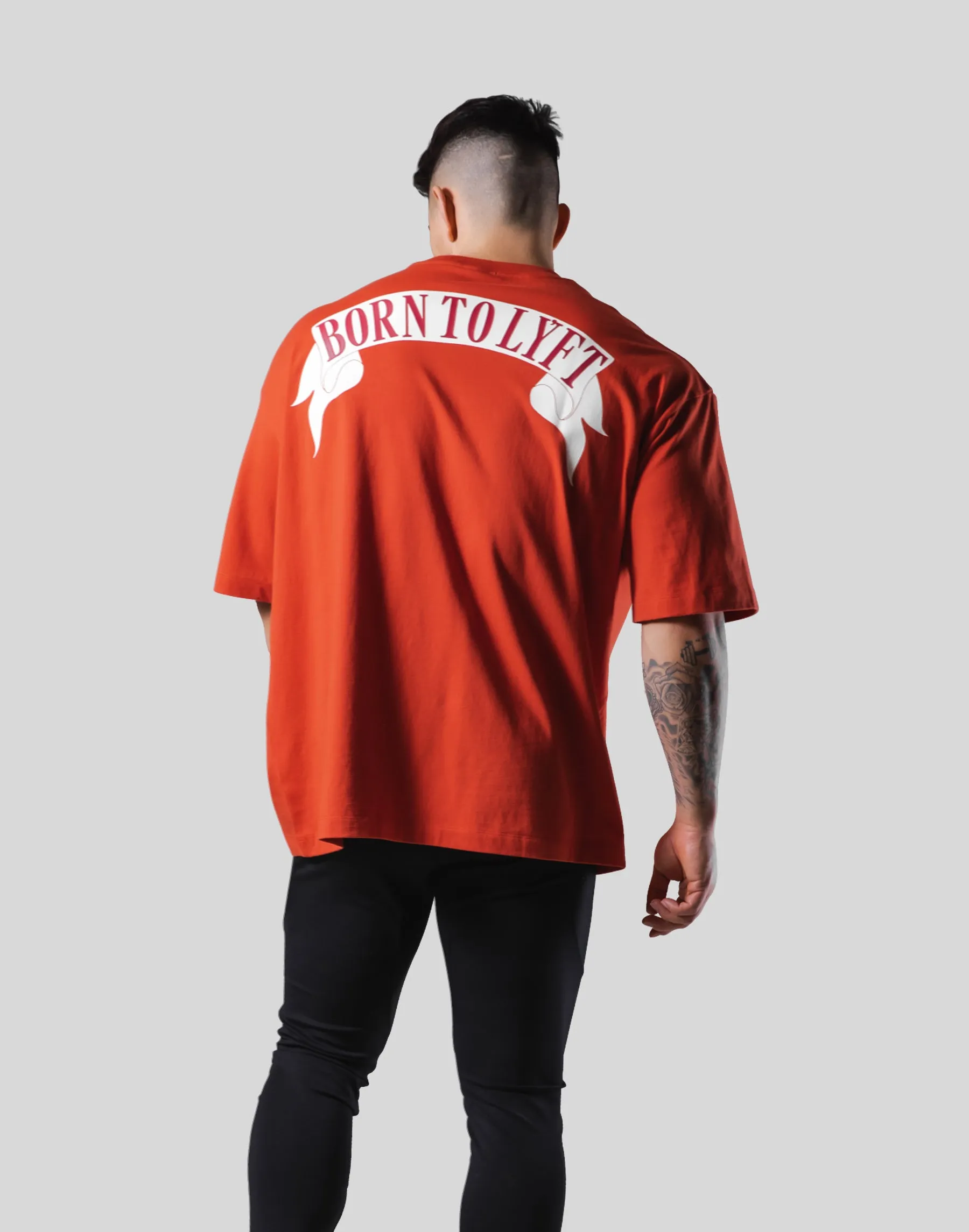 Back Arch Flag Big T-Shirt - Orange