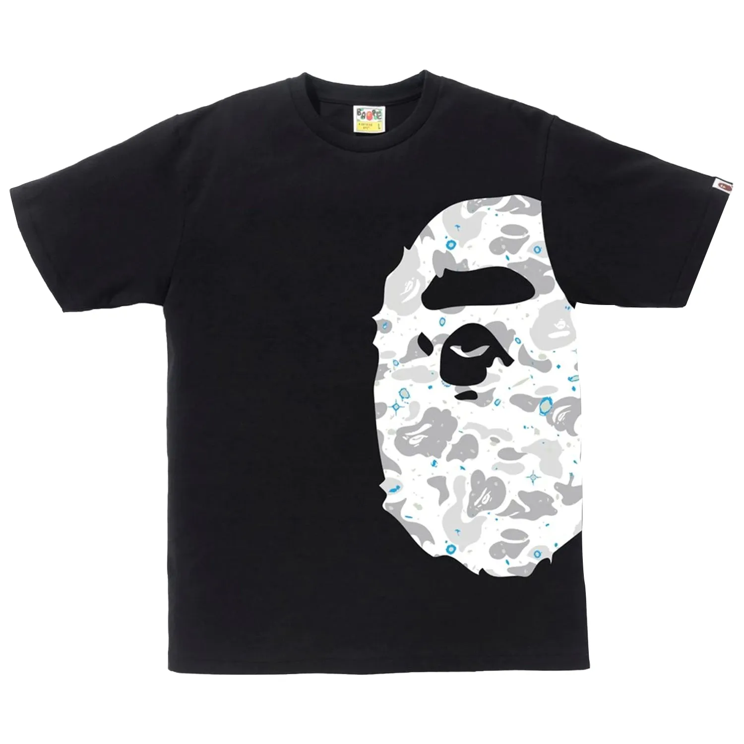 Bape Space Camo Side Big Ape Head Tee Mens Style : 912651