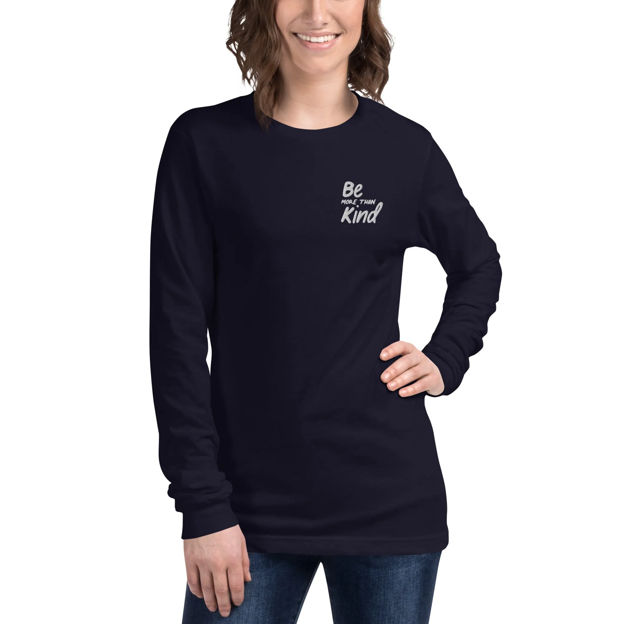 Be More Than Kind Embroidered Long Sleeve