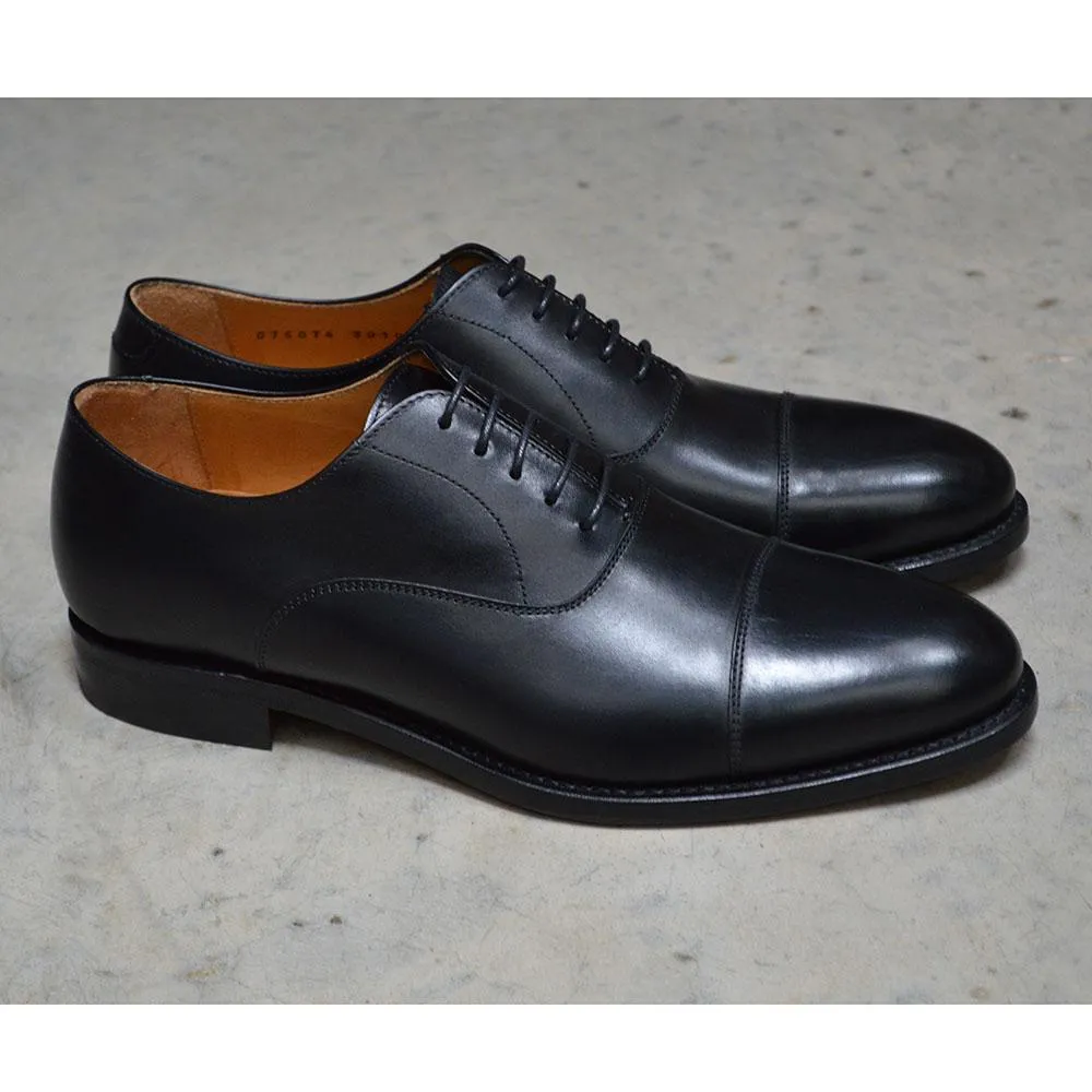 Berwick 1707 Oxford (3010) - Black Boxcalf