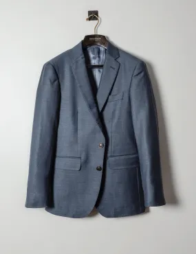 BKT50 Tailored Jacket in Super 130s Heather Twill - Cool Blue