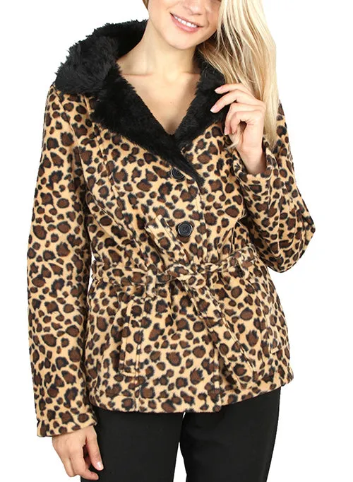 BLACK CHEETAH COAT