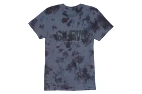 blue/grey crystal dye 1968 swrve logo T-SHIRT