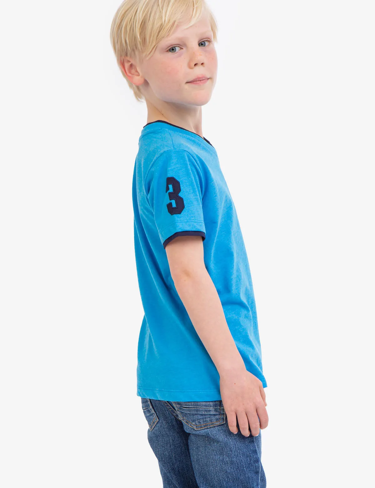 BOYS BASIC V-NECK T-SHIRT