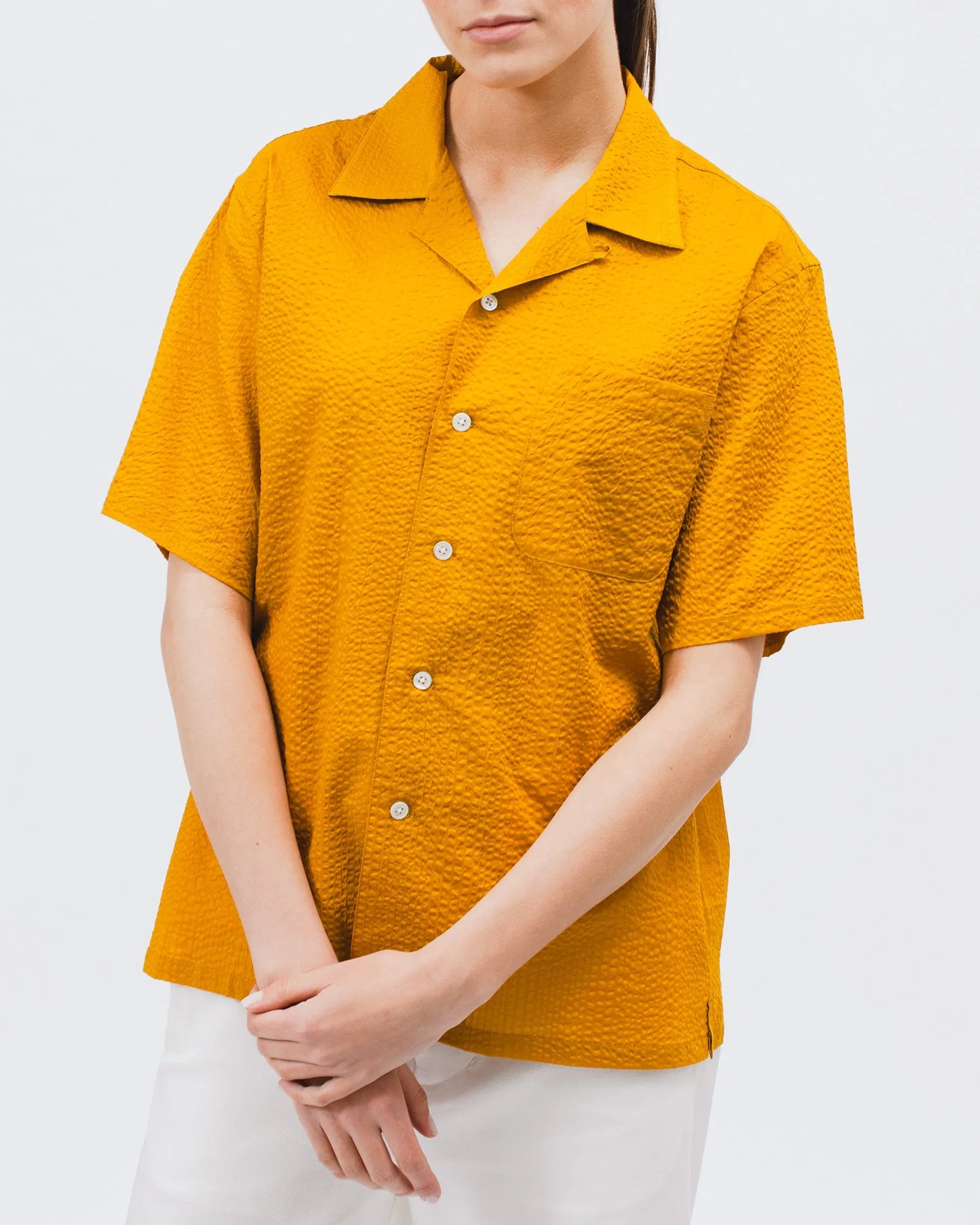 Crepe SS Shirt - Sulphur