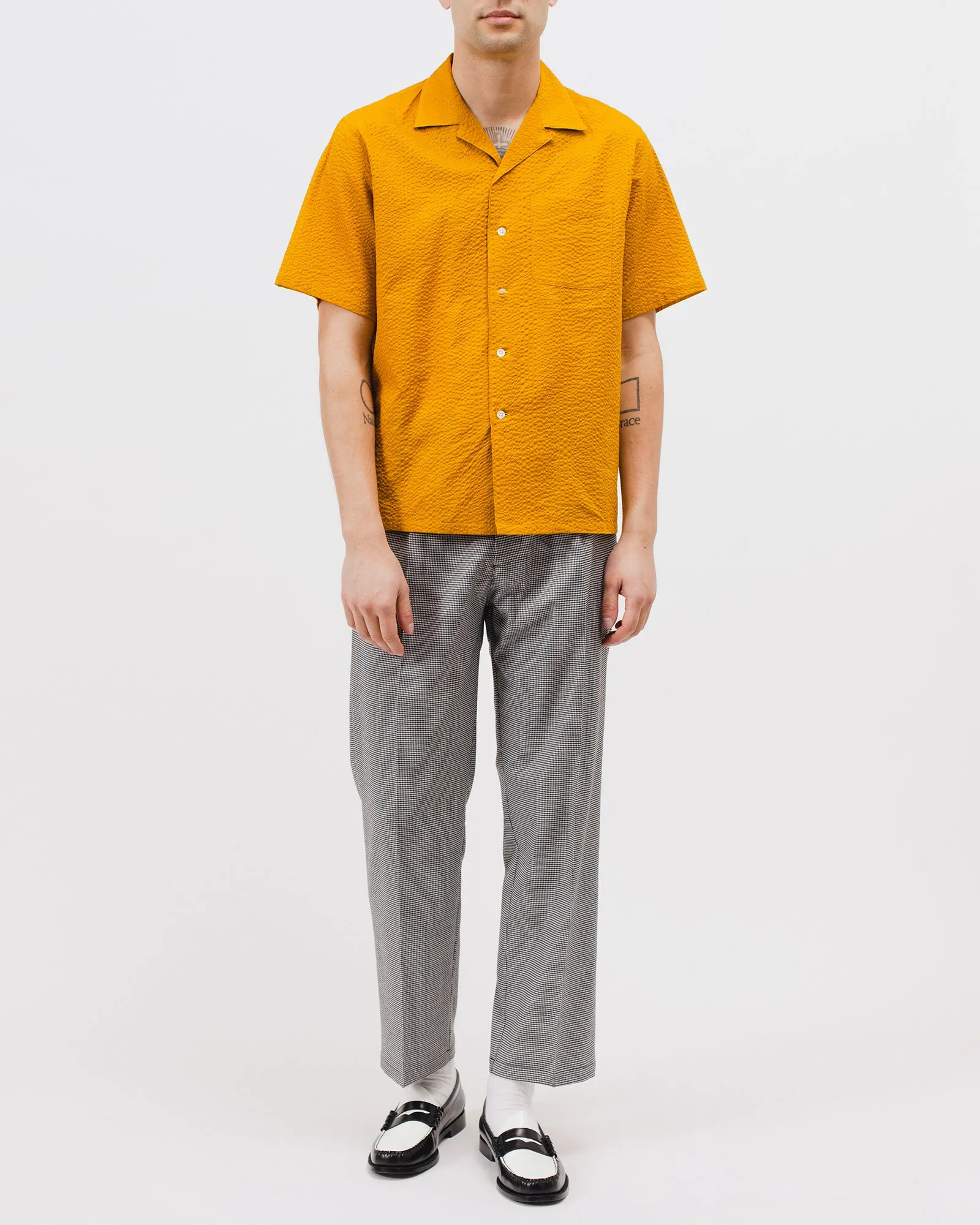 Crepe SS Shirt - Sulphur