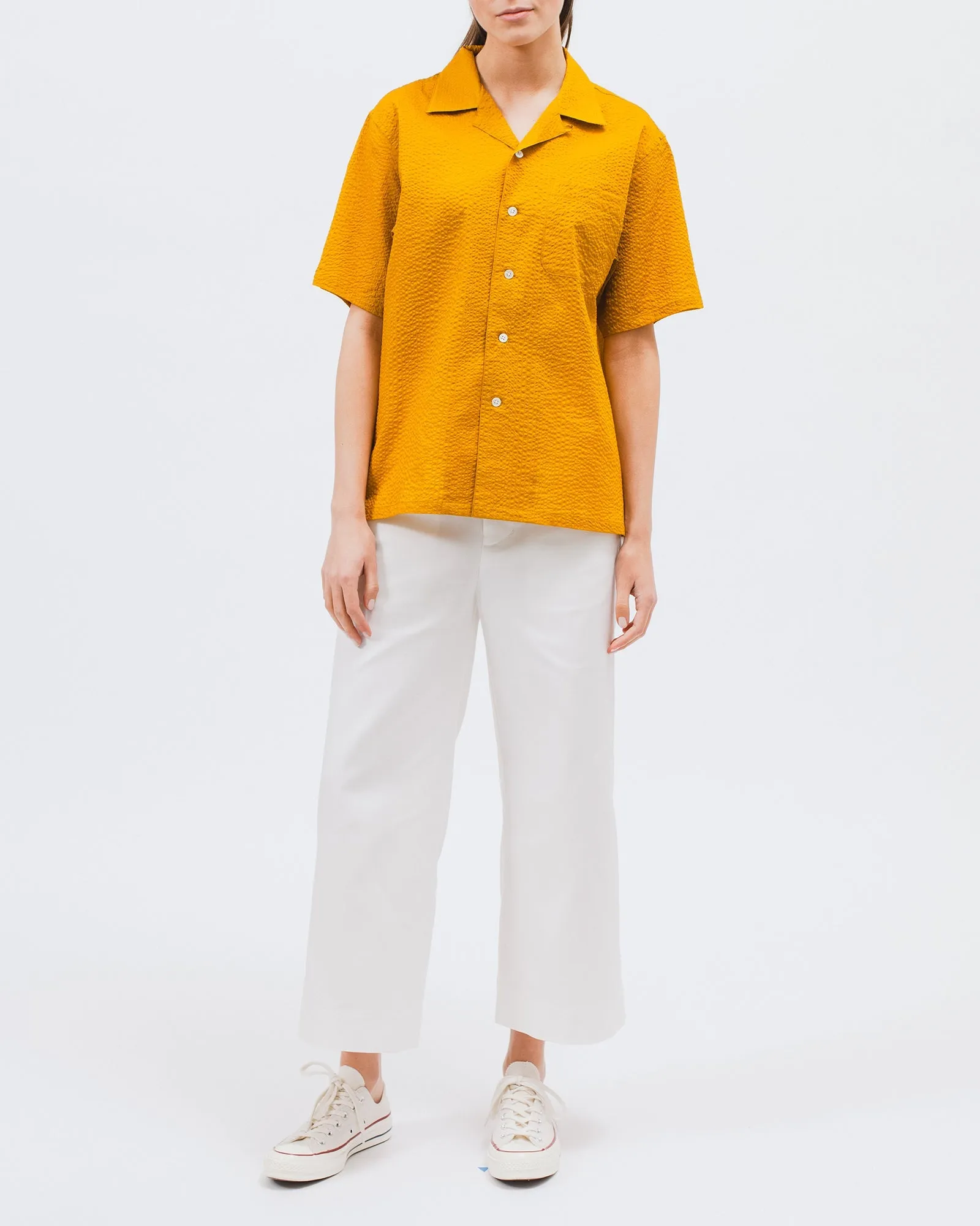 Crepe SS Shirt - Sulphur