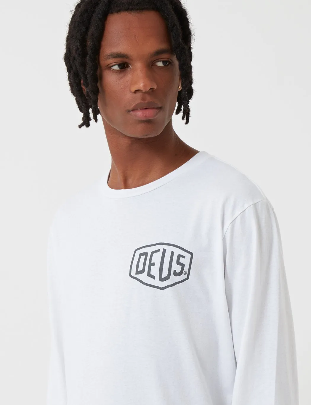 Deus Ex Machina Tokyo Address Long Sleeve T-shirt - White