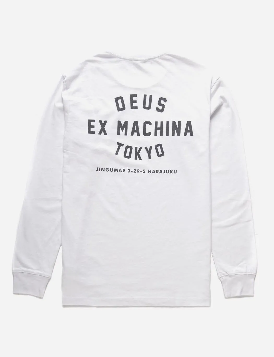 Deus Ex Machina Tokyo Address Long Sleeve T-shirt - White