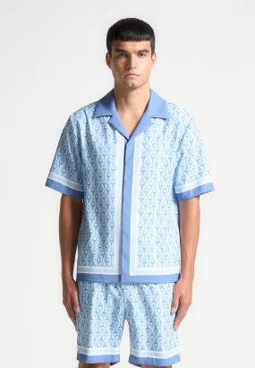 Eiffel Monogram Resort Shirt - Blue