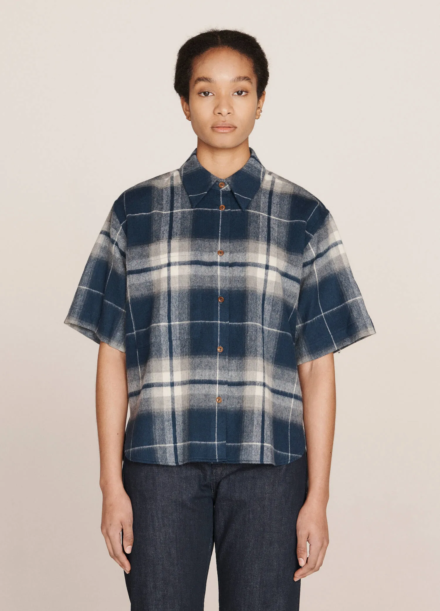 Eva Wool Check Shirt - LAST PIECE