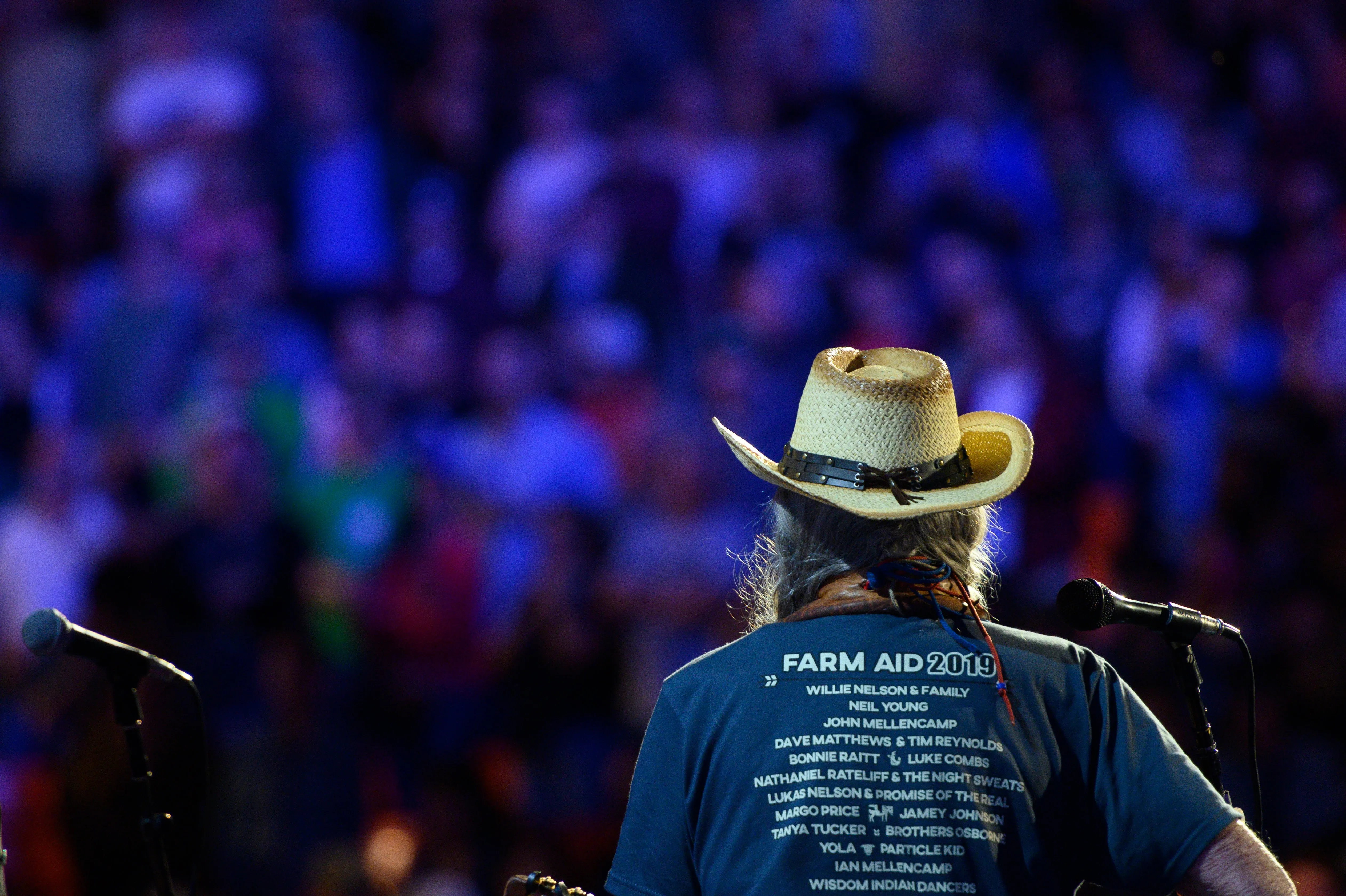 Farm Aid 2019 Logo Tee in Blue (Unisex)