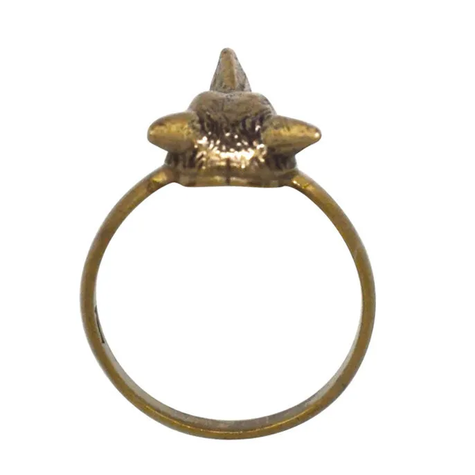 Fox Head Ring