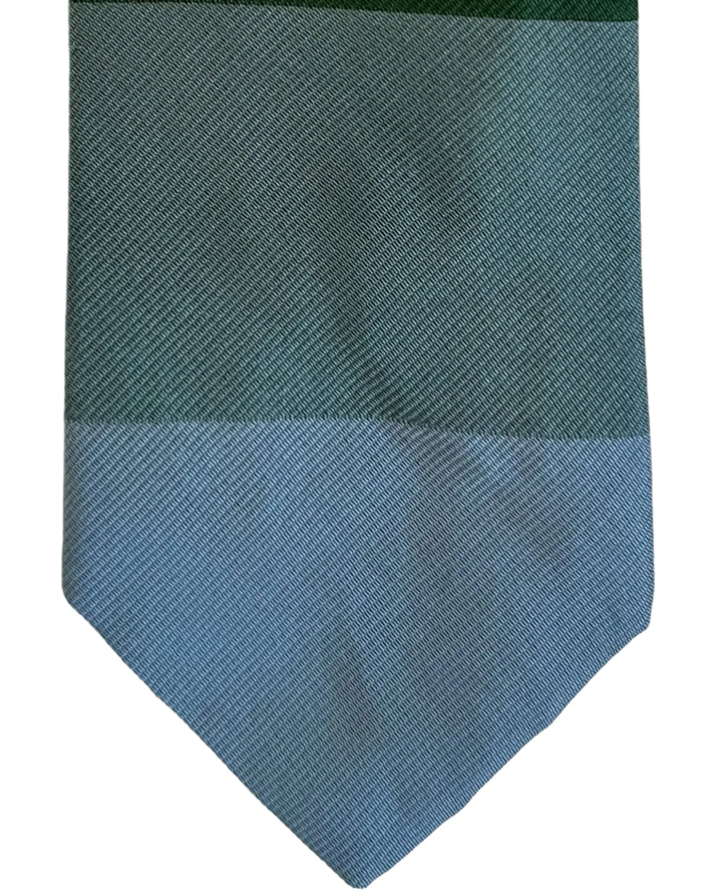 Gene Meyer Tie Blue Dark Green Design - Hand Made in Italy