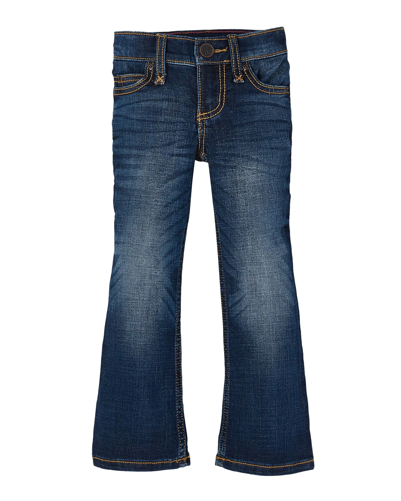 Girl's Stitch Patch Boot Cut Jeans