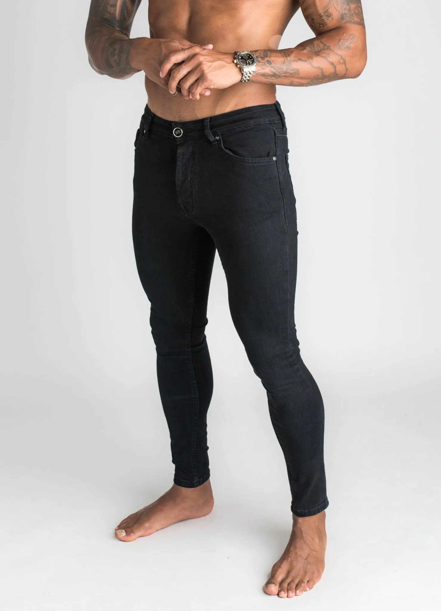 GK Skinny Denim Jean - Plain Black