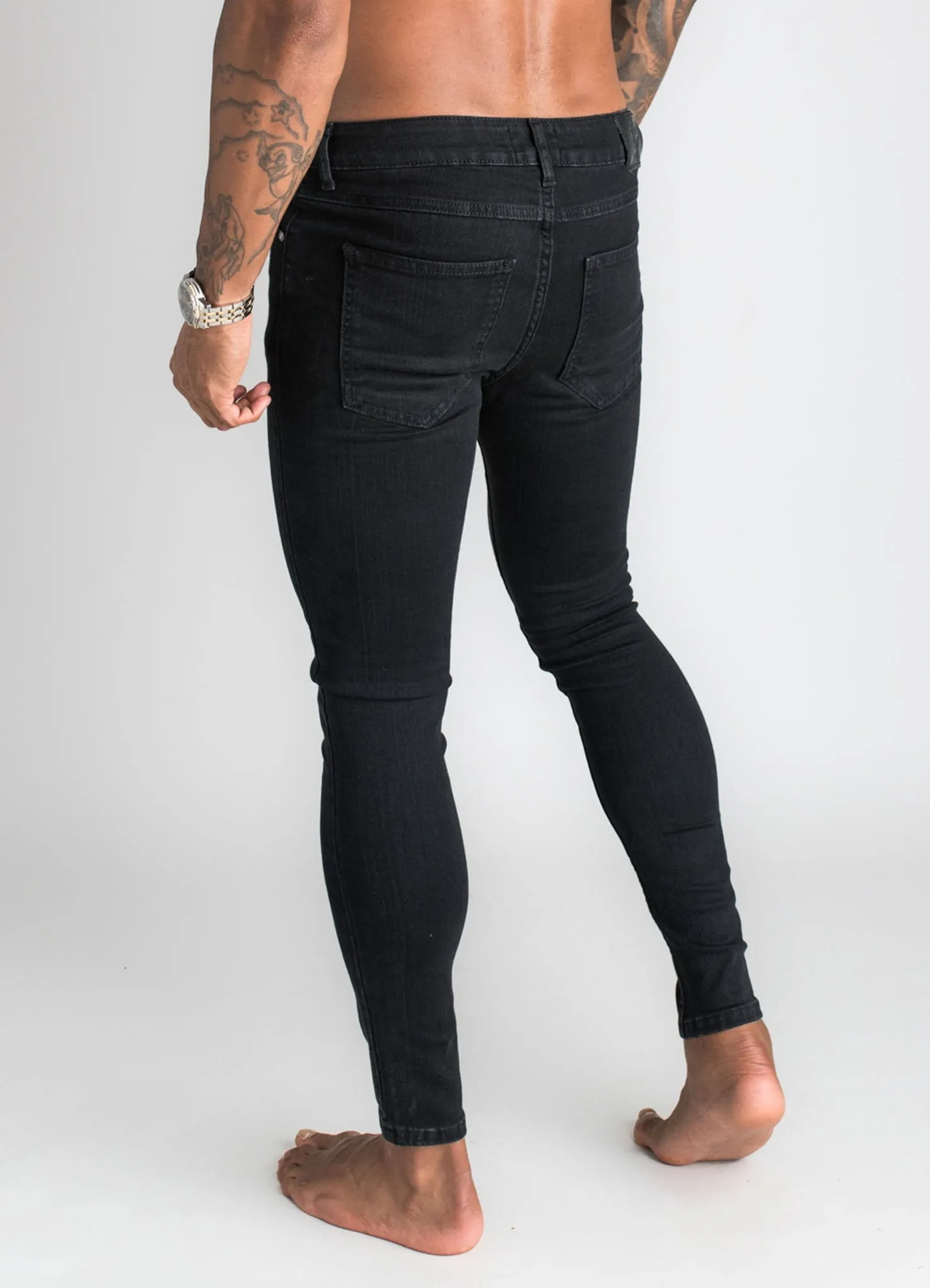 GK Skinny Denim Jean - Plain Black