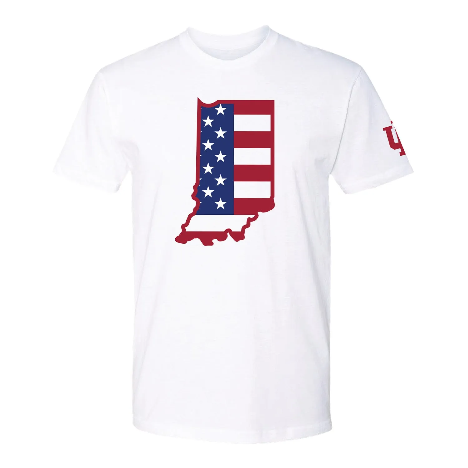 Indiana Hoosiers State Americana White T-Shirt