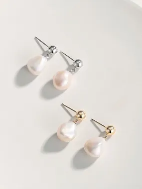 Irregular Baroque Pearls Earrings