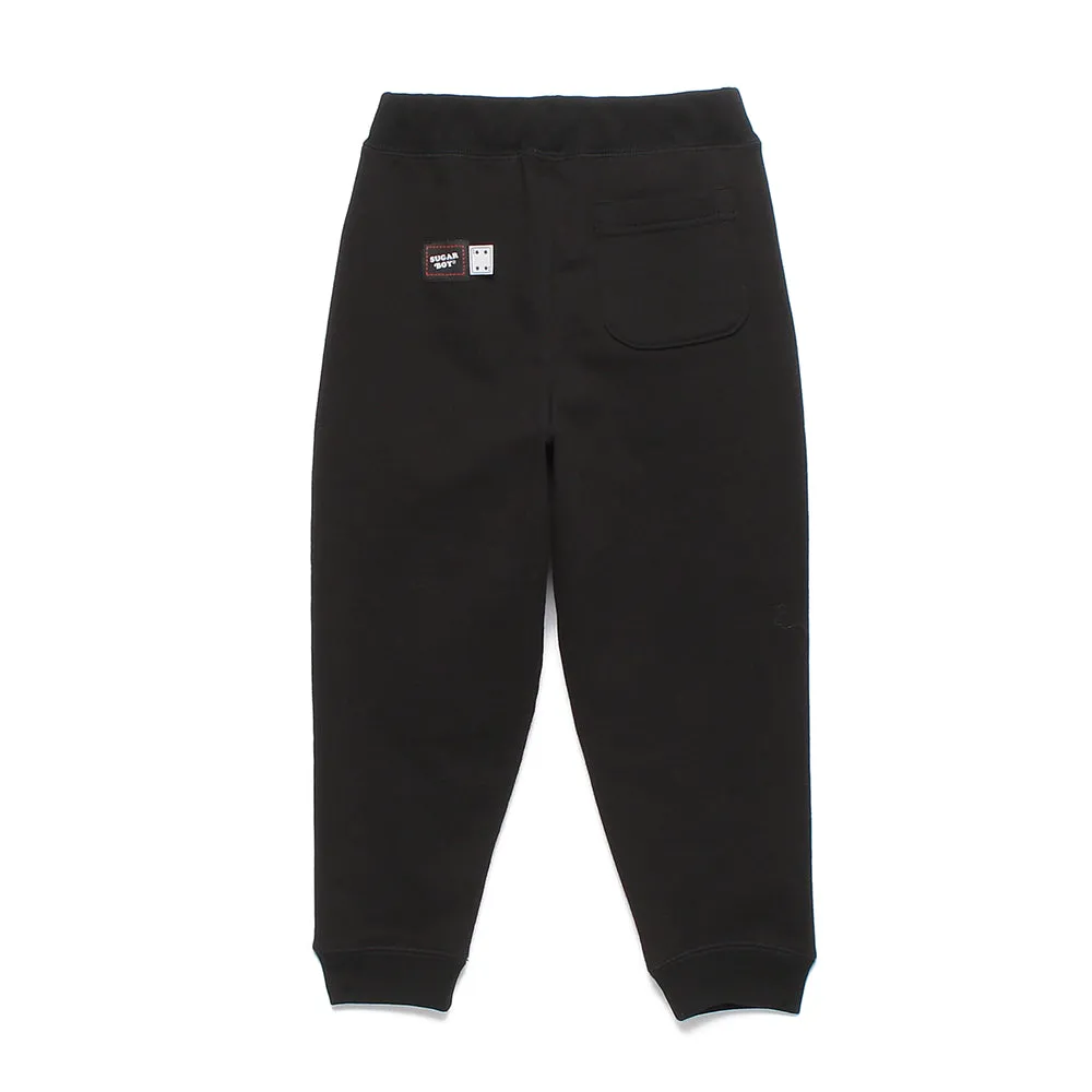 【KIDS】SUGAR BOY FLAME SWEAT PANTS (BLACK)