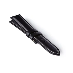 Leather Strap - Black/White