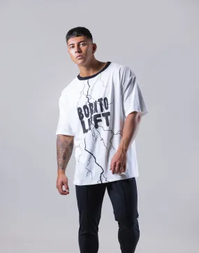 Lightning Paint Big T-Shirt - White