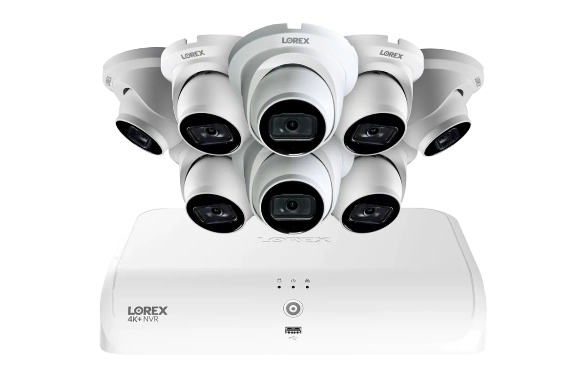 Lorex Fusion Series 4K  16 Channel (8 Wired   8 Fusion Wi-Fi) 2TB Wired System with A14 Wired 4K IP Dome Cameras