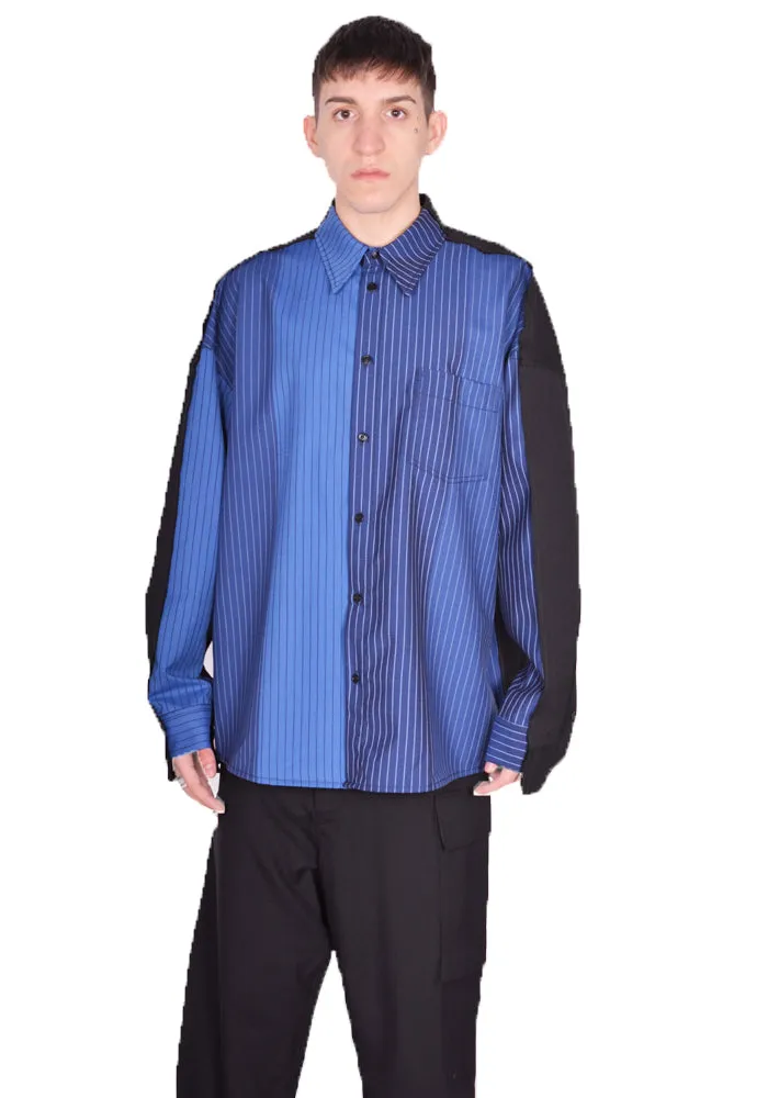 MARNI CUMU0278Q1 UTWA14 STB94 SHIRT DEGRADE STRIPE WOOL BLUEMARINE