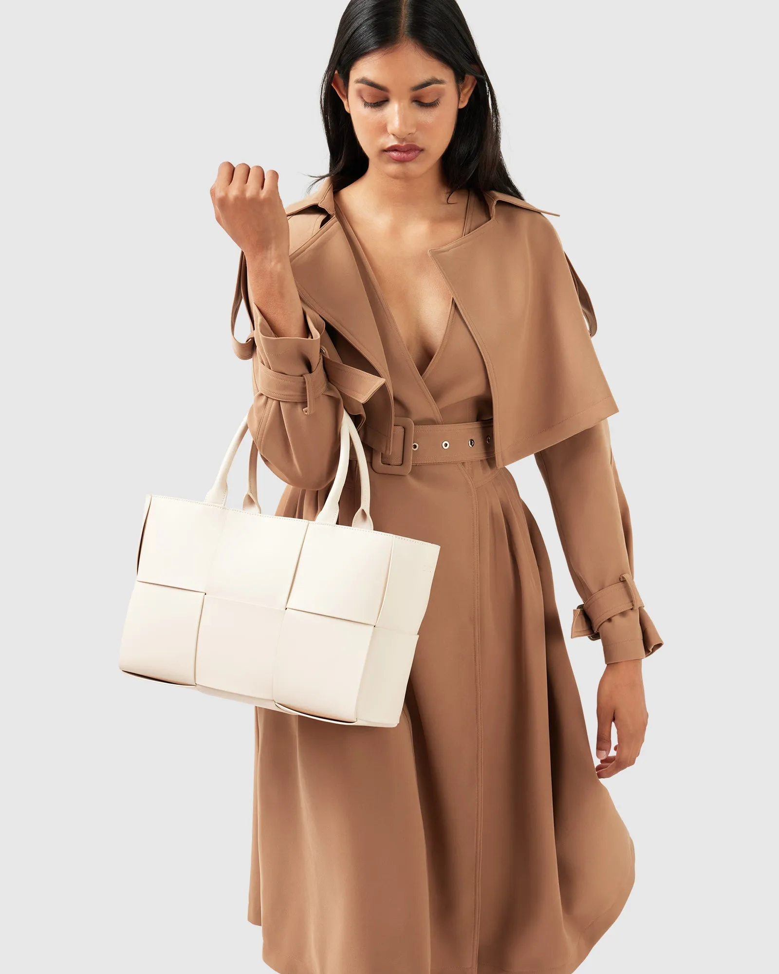 Miss Independence Midi Dress - Camel