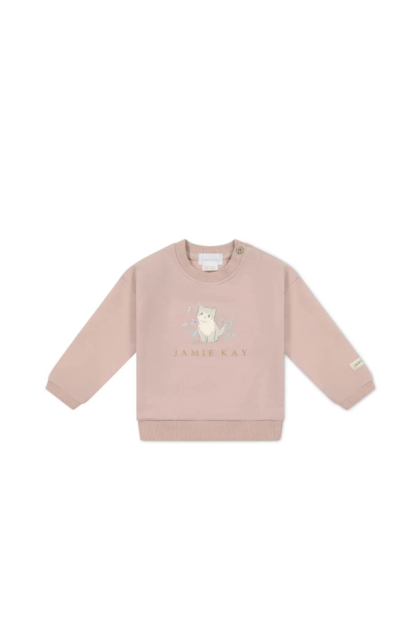 Organic Cotton Bobbie Sweatshirt - Kitty Shell