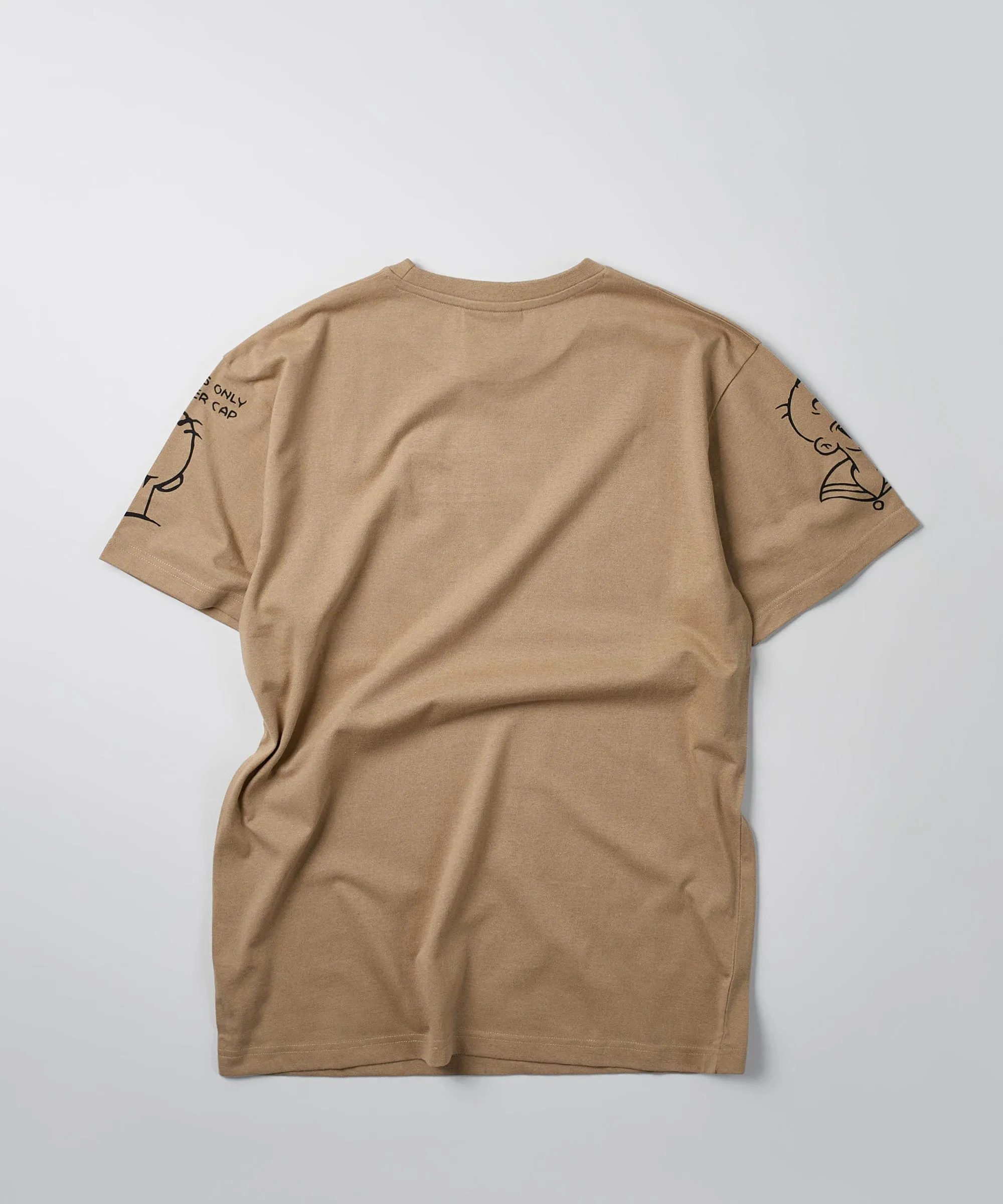 Popeye Construction Embroidered Short Sleeve Tee - Khaki