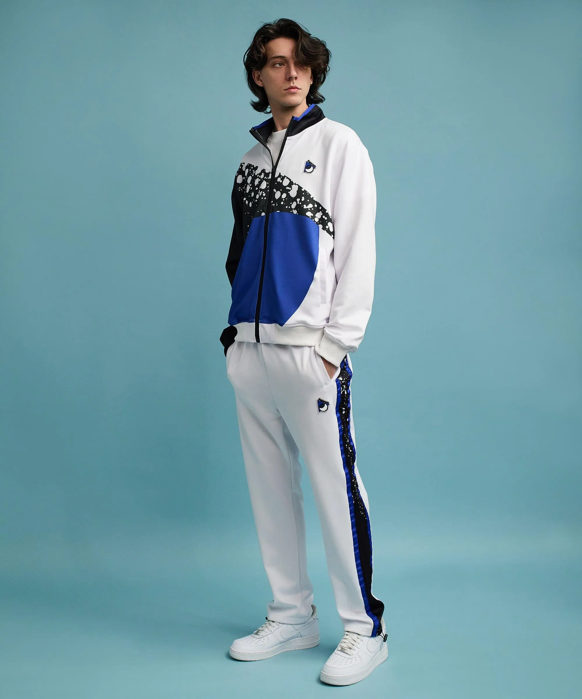 Roddick Track Pants - White/Royal