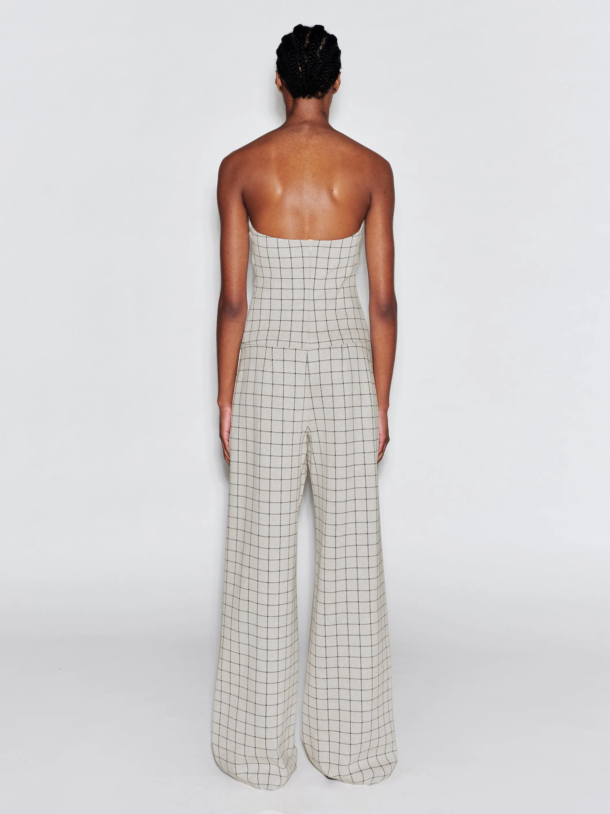 STRAPLESS BANDEAU - WINDOWPANE