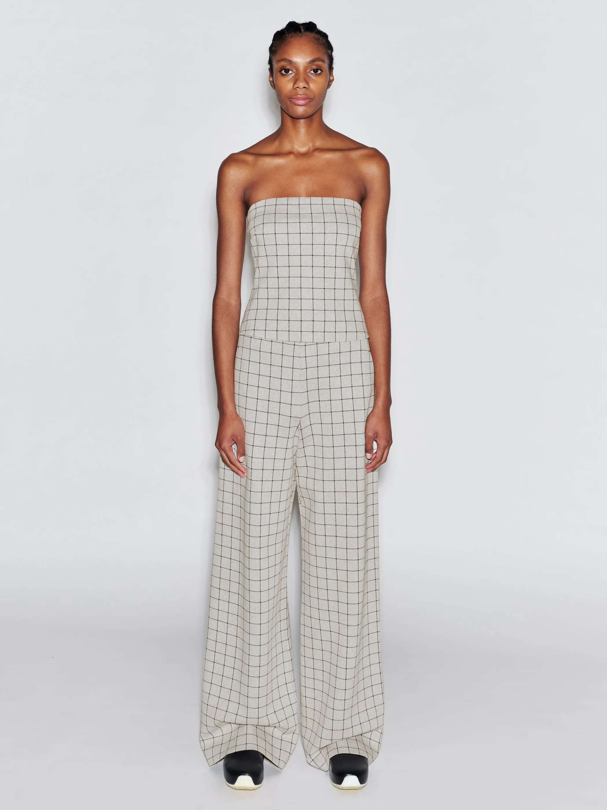 STRAPLESS BANDEAU - WINDOWPANE