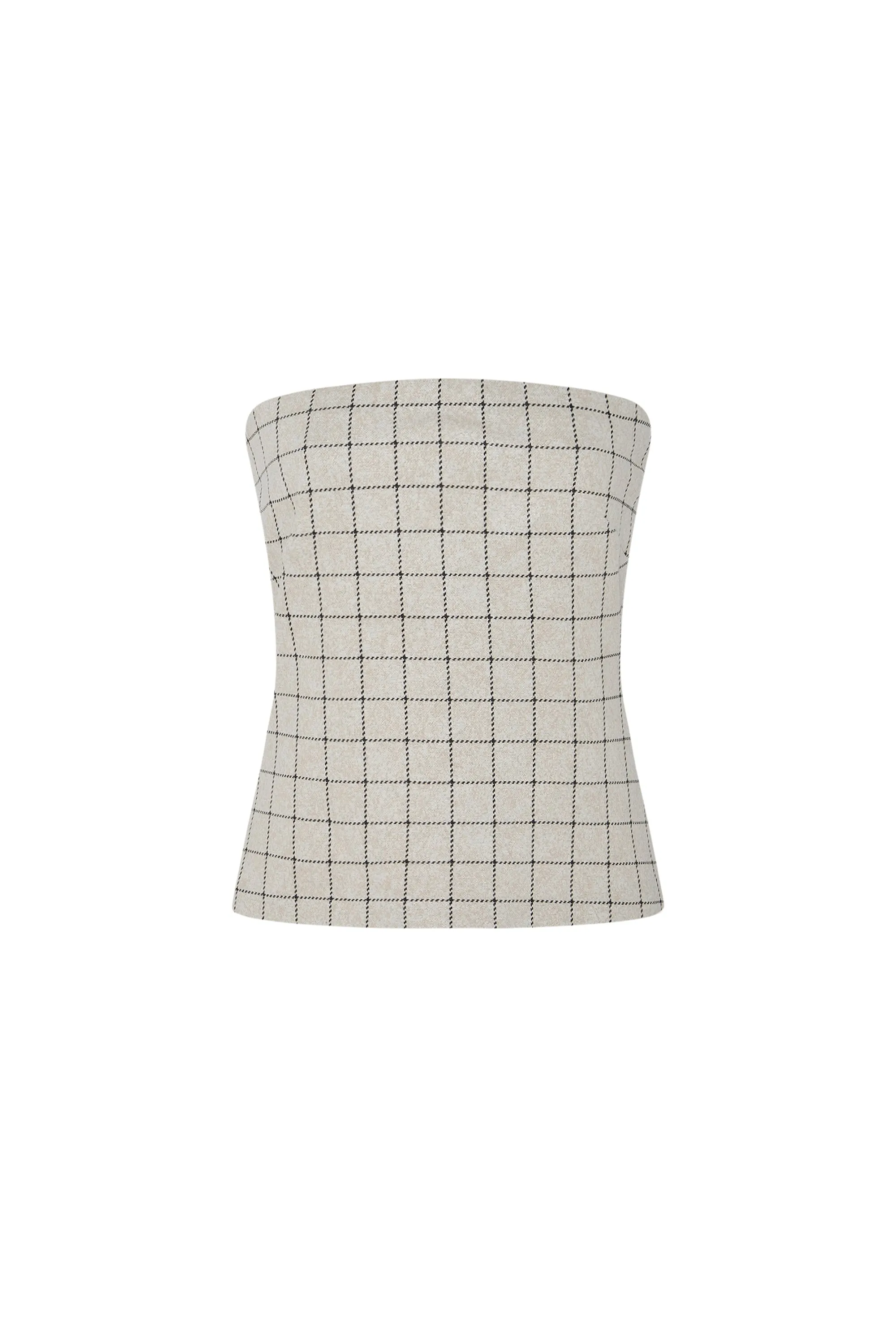 STRAPLESS BANDEAU - WINDOWPANE