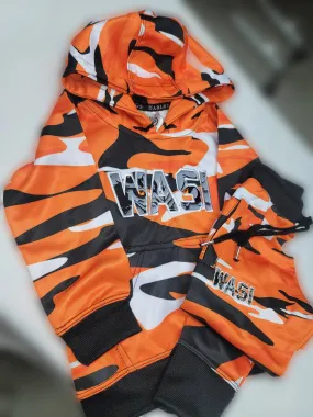 TODDLER - WASI ORANGE CAMO SUIT