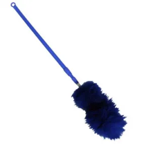 WOOL DUSTER WITH EXTENDABLE HANDLE- BLUE